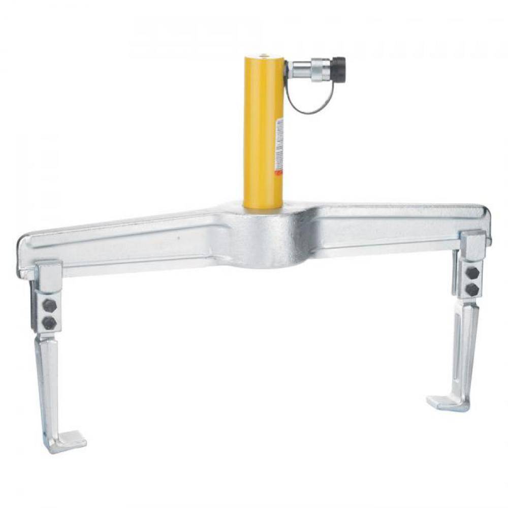 Hydraulischer Abzieher - 2-armig - max. Druckkraft 15 t - Abzugshaken umsteckbar - Lieferumfang Abzieher mit Einschraubzylinder