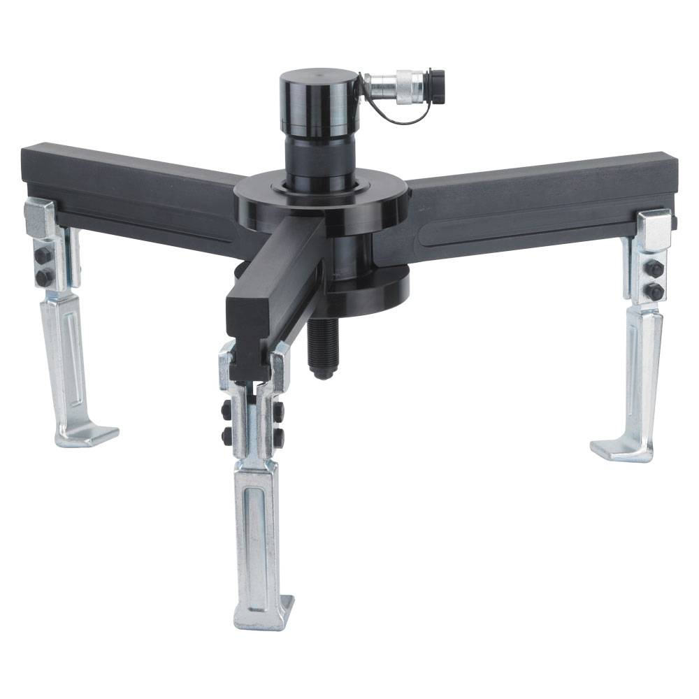 Hydraulischer Abzieher - 3-armig, radial schwenkbar - max. Druckkraft 17 t - Lieferumfang Abzieher ohne Hydraulikteile