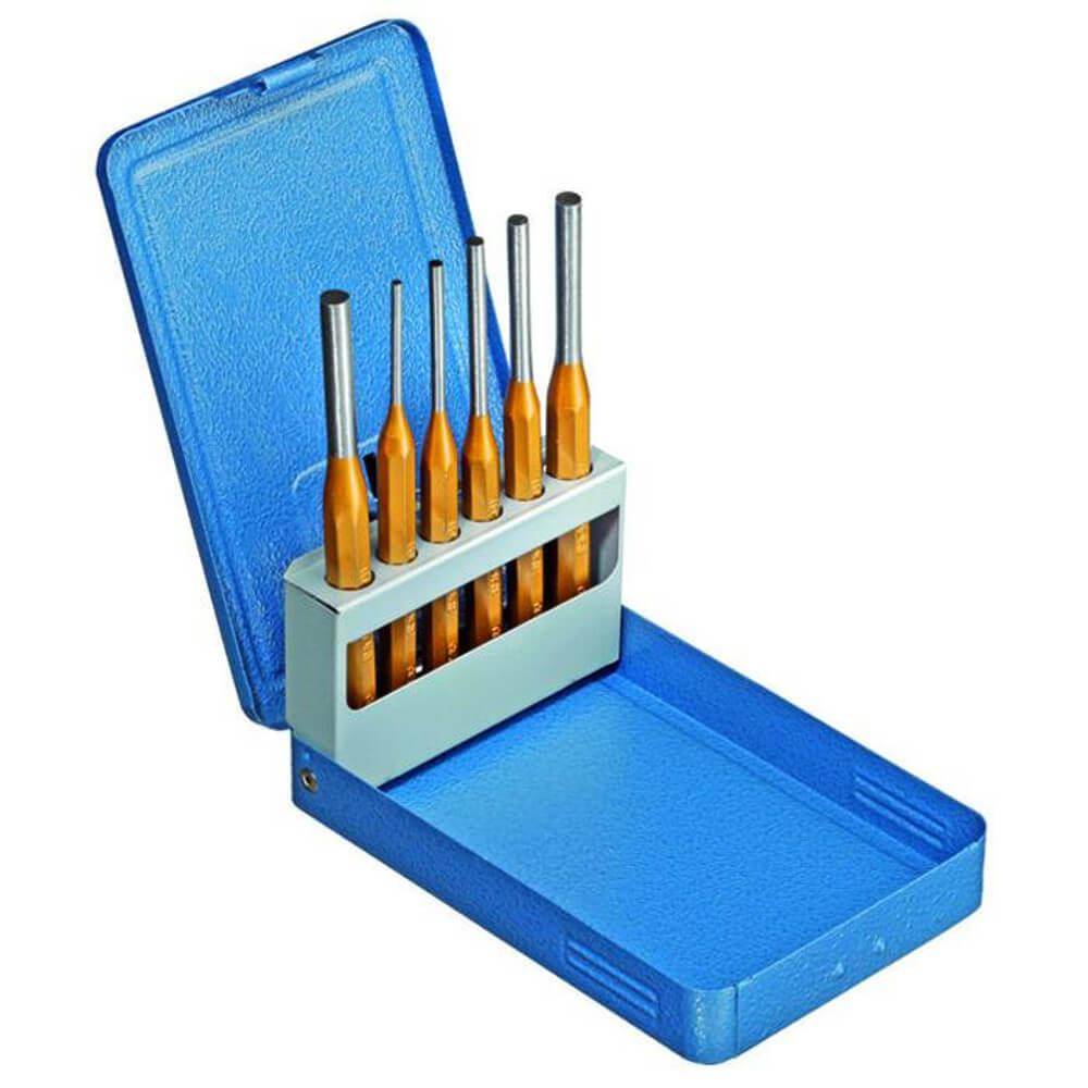 Splinttreiber-Satz - 6tlg. - Durchmesser 3 bis 8 mm - in Metallklappkassette
