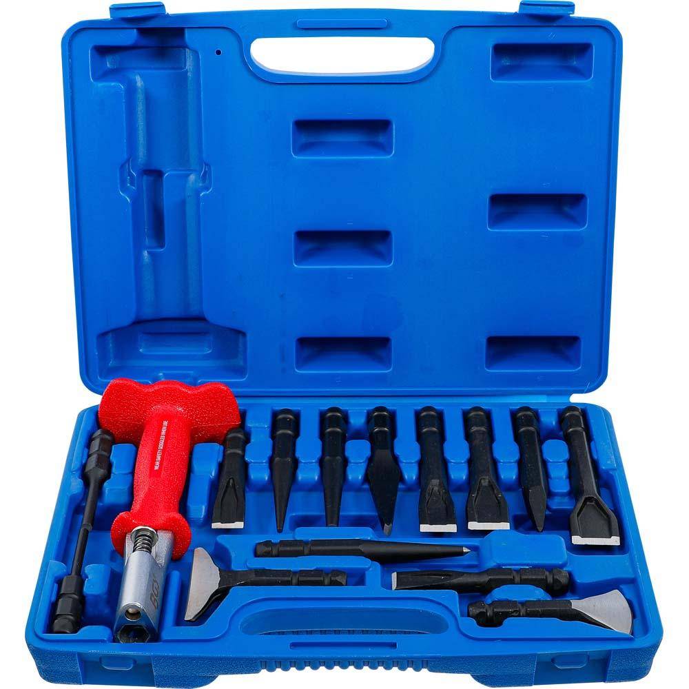 Meissel- und Durchschlägersatz "BGS" - Chrom-Vanadium-Stahl - 15-tlg.