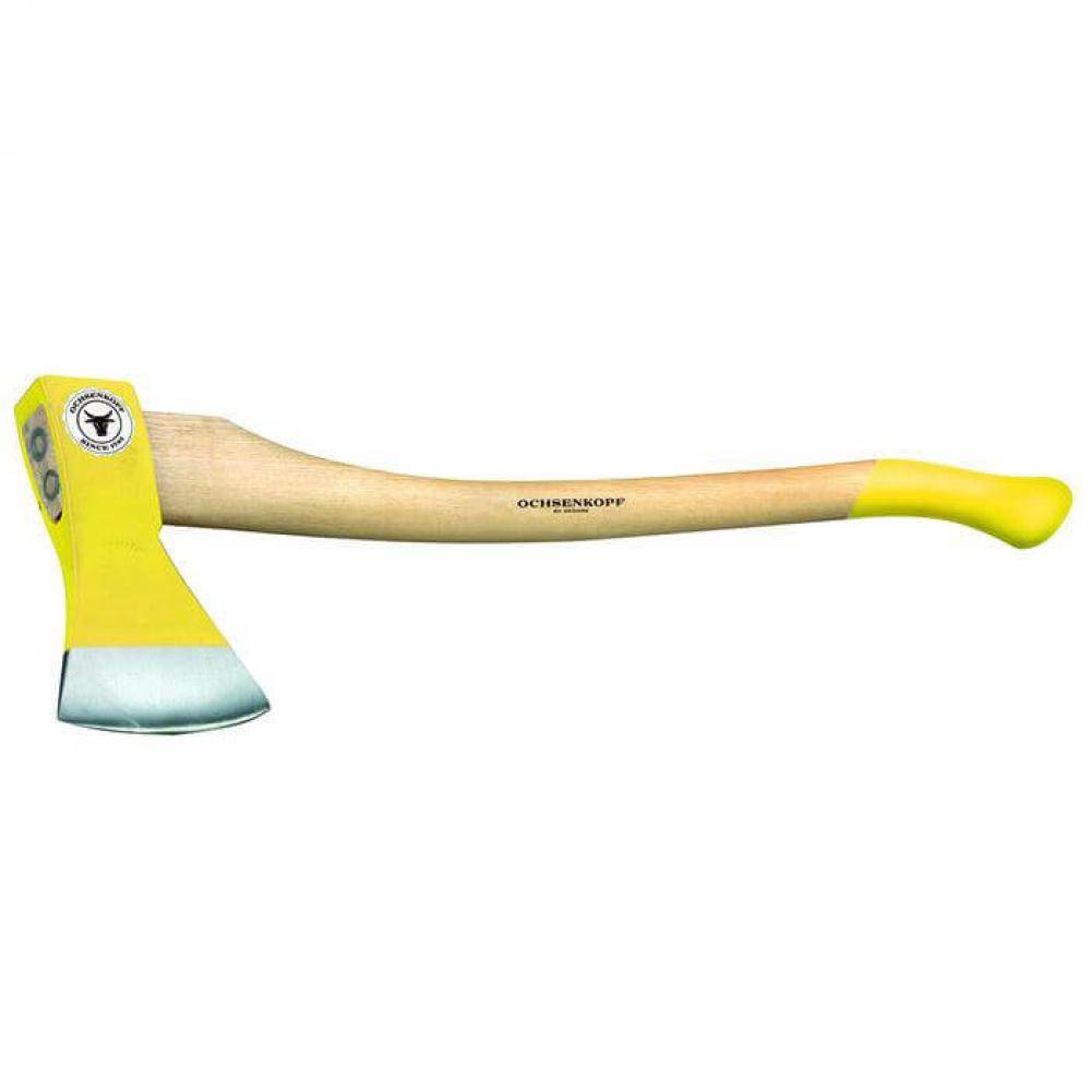 Axt - Eschenholzstiel, Kuhfußform - Länge 700 mm - Schneidenbreite 120 mm - Kopfgewicht 1250 g - Gesamtgewicht 1850 g
