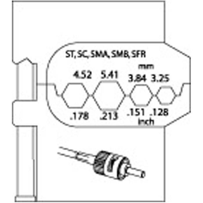 Modul-Einsatz - für Lichtwellenleiter - 4,52 5,41 3,84 3,25 mm