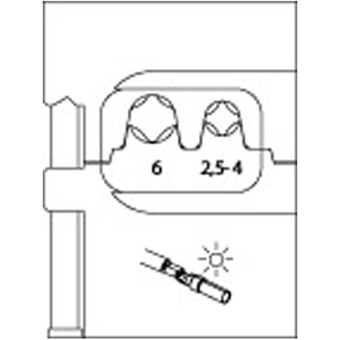 Modul-Einsatz - für Multi Contact MC 3 - MC 4 - 2,5 - 4 - 6 mm2