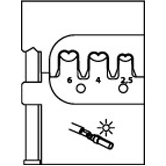 Modul-Einsatz - für Multi Contact MC4 - 2,5 - 4 - 6 mm2