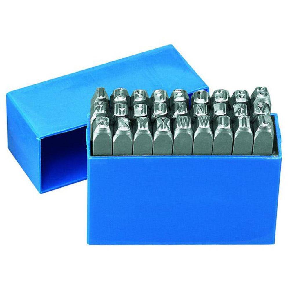 Schlagzahlen - A bis Z - Schrifthöhe 6 mm - Länge 70 mm - 27-tlg