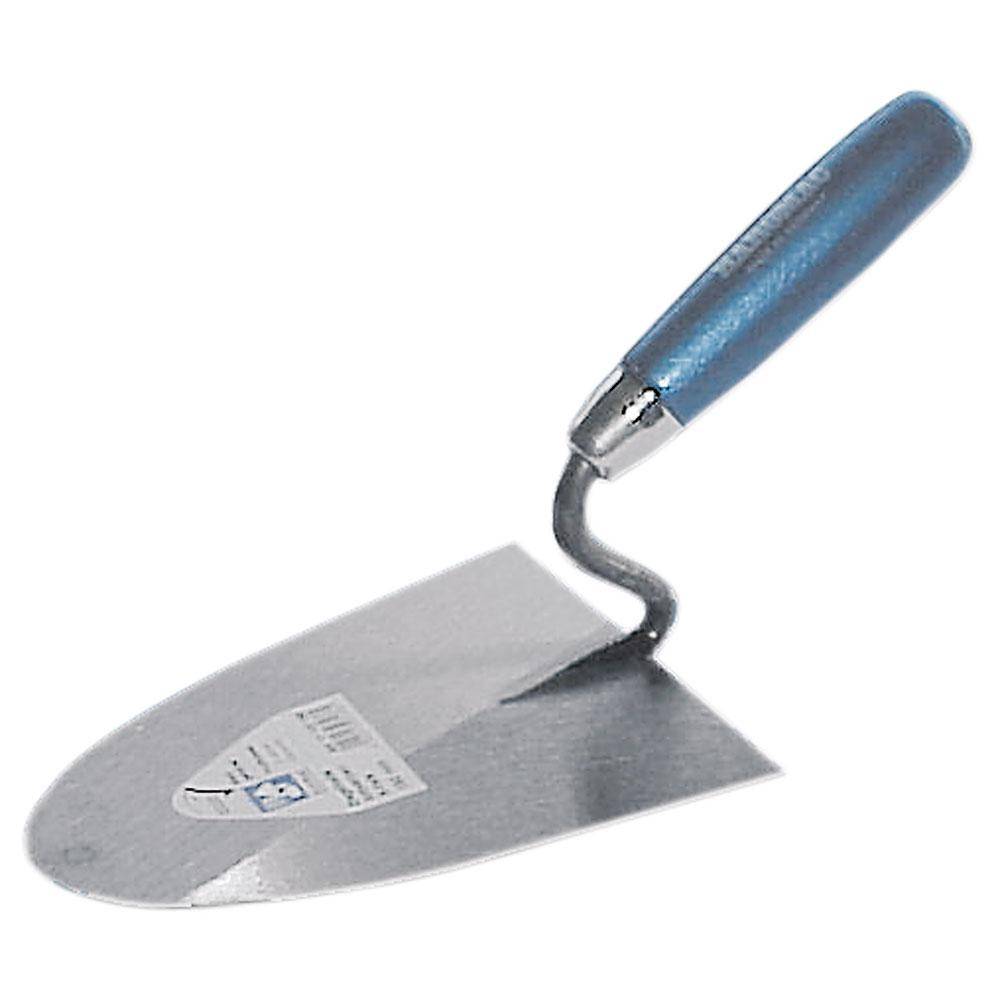 Ziegelkelle Floreffe - S-Hals - Edelstahl rostfrei - Blattlänge 180 mm - Hartholzgriff
