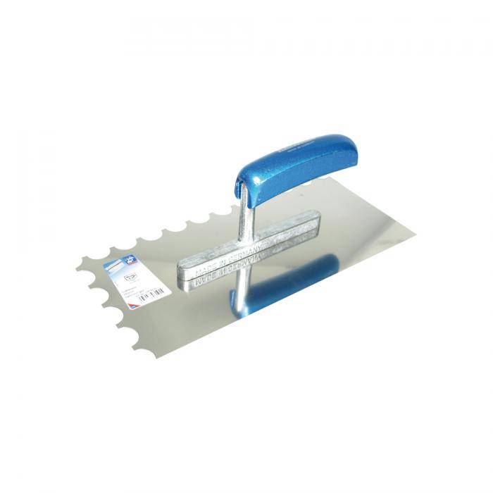 Glättekelle - halbrund gezahnt - 280 mm