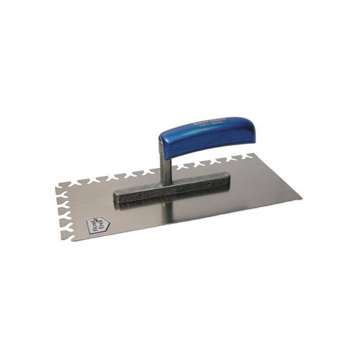 Glättekelle - Papillon gezahnt - rostfrei - 280 mm