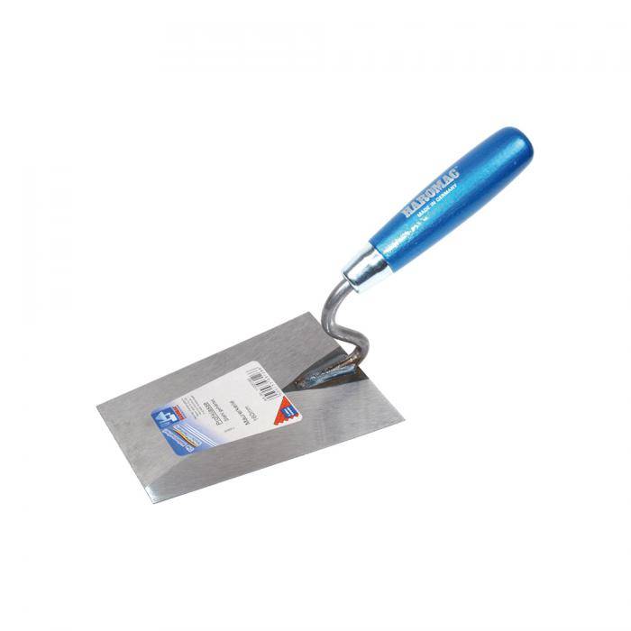 Maurerkelle - S-Hals - gehärteter Stahl - 160 mm - Breite 1 85 mm - Breite 2 115 mm