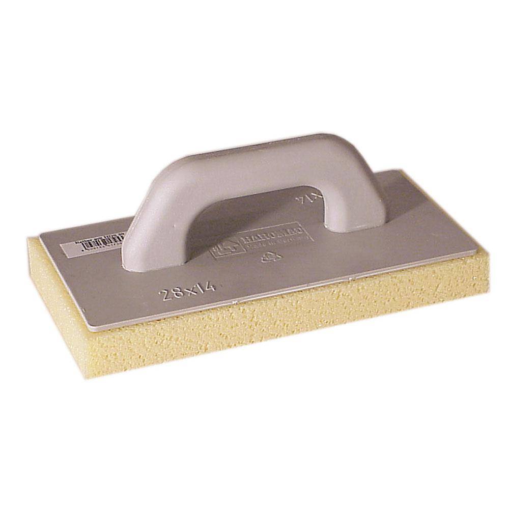 Kunststoff-Reibebrett mit Hydroschwamm - gerastert - Blattlänge 280 mm - Blattbreite 140 mm