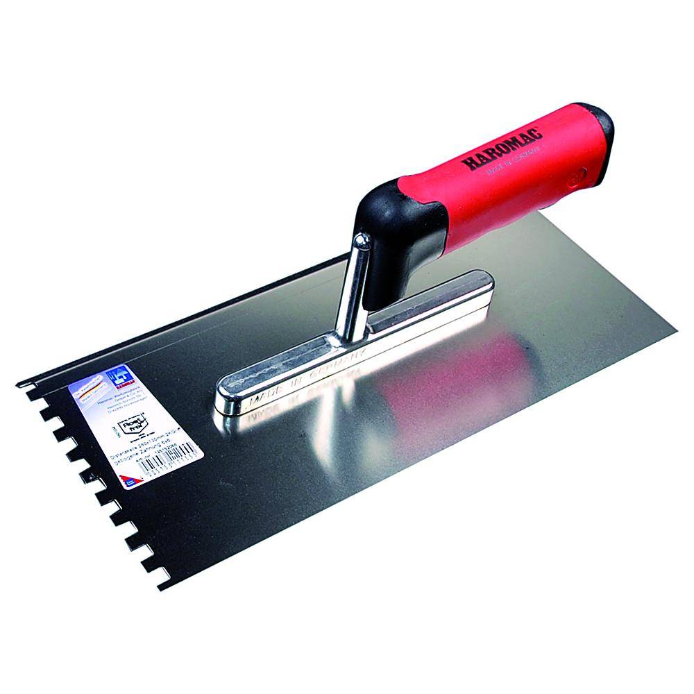 Distanzkelle mit Zahnung - Edelstahl rostfrei - Zahnung 6 x 6 mm