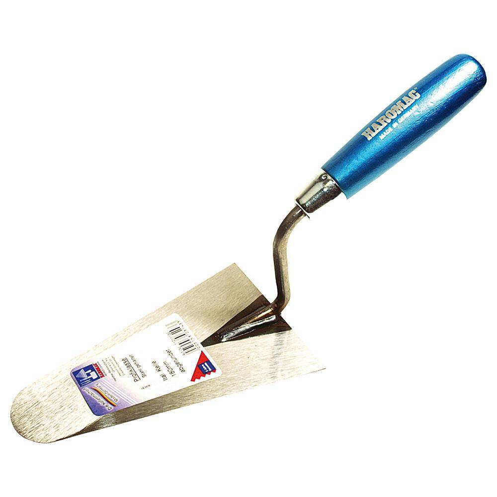 Italienische Kelle - vorne abgerundet - 240 mm - gehärteter Stahl