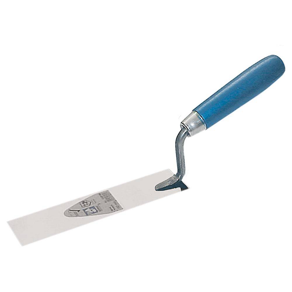 Berliner Stecherkelle - Blattbreite 35 mm - blaues Holzheft