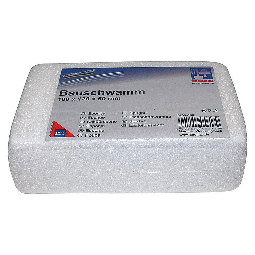 Bauschwamm - fein - Höhe 60 mm - Breite 120 mm - Länge 180 mm