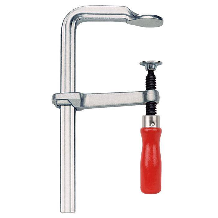 GanzGanzstahl-Schraubzwinge VIRIDIS mit Holzgriff- Spannweite100mmx50mm- Spannbacke 11,5mmx5,7mm- KUKKOstahl-Schraubzwinge VIRIDIS mit Holzgriff