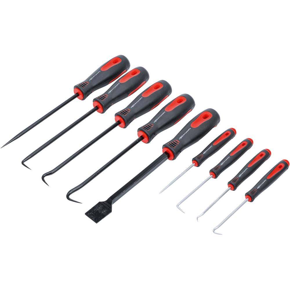 Nadel- und Hakensatz - 9-teilig - Chrome-Vanadium-Stahl