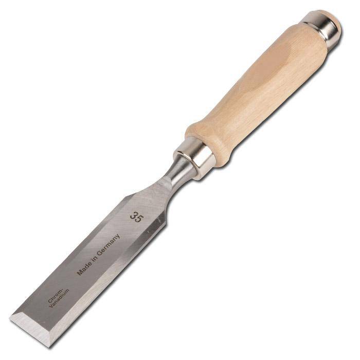 Stechbeitel mit Holzheft - Seitenfasen - Werkzeugstahl - FORUM Klingenbreite: 10 mm