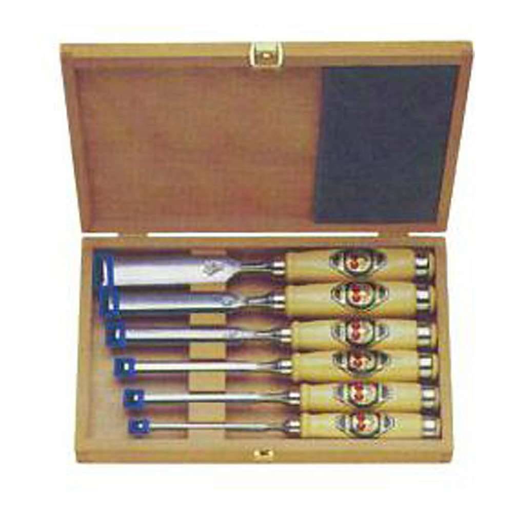 Stechbeitelsatz 6-teilig - Breite 6 bis 26mm - Kirschen