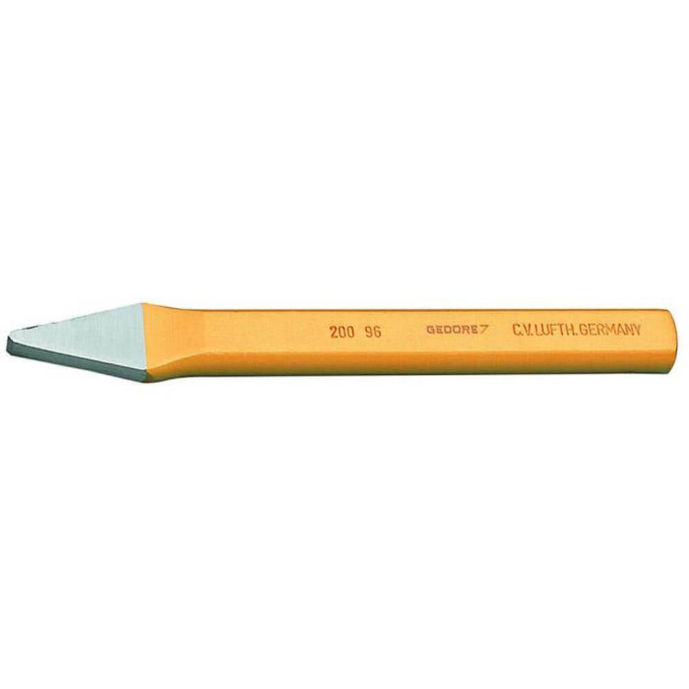 Kreuzmeißel - flachoval - nach DIN 6451 - Länge 200 mm - Schneidenbreite 8 mm - Schaftbreite x -höhe 20 x 12 mm - Gewicht 0,29 kg