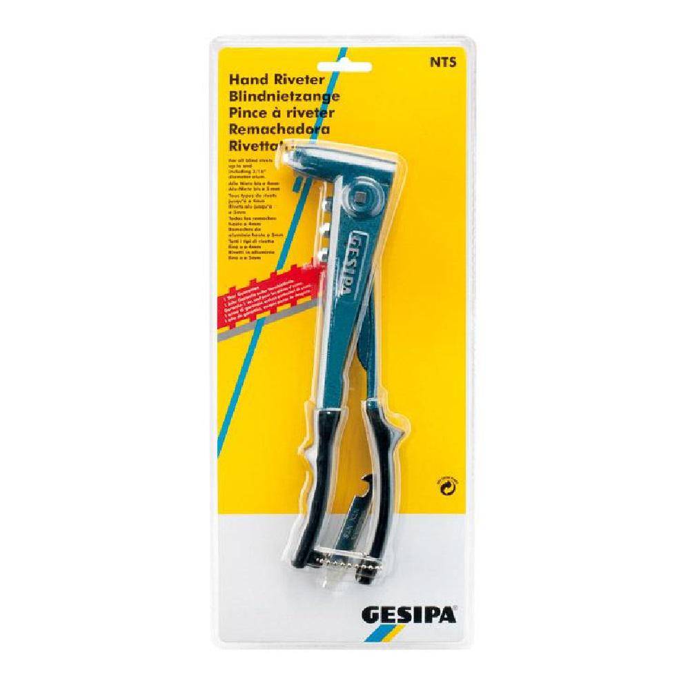 Handnietzange NTS (geblistert) - für schwer zugängliche Nietstellen