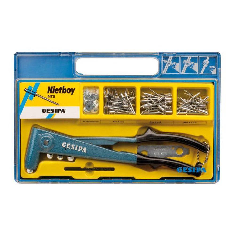 Nietboy - praktischer Universal-Koffer - mit NTS Handnietzange