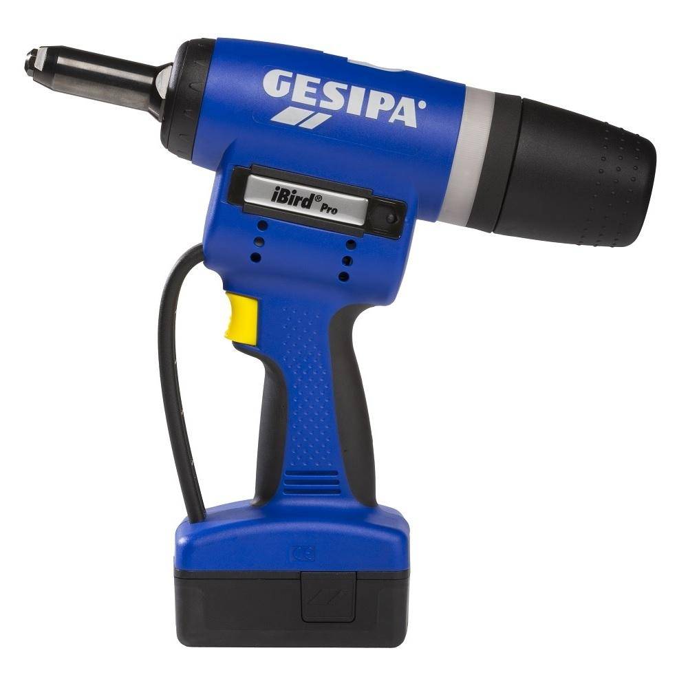 Setzgerät "iBird® Pro" - mit zwei Schiebe-Akkus 18 V / 2,1 AH - Setzkraft 15000 N