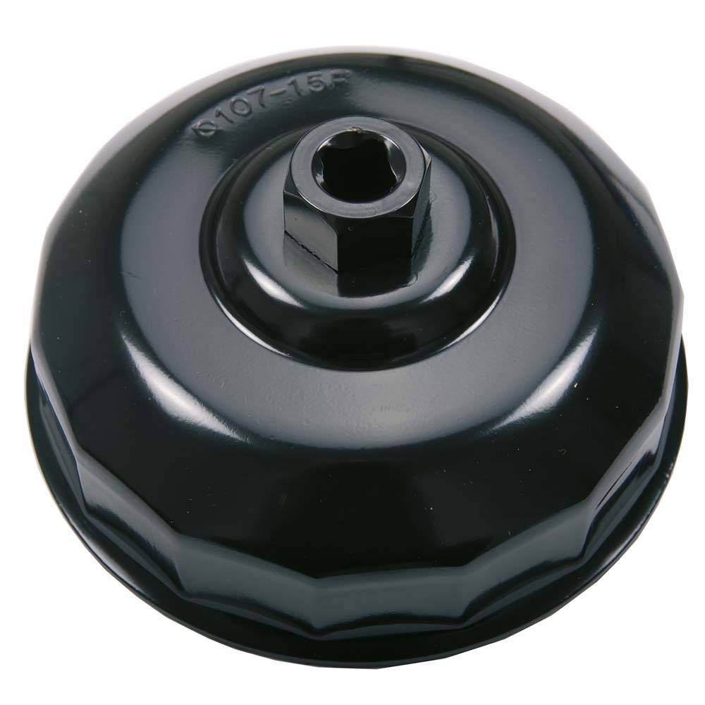 Ölfilterkappe - schwarz lackiert - sieben verschiedene Größen