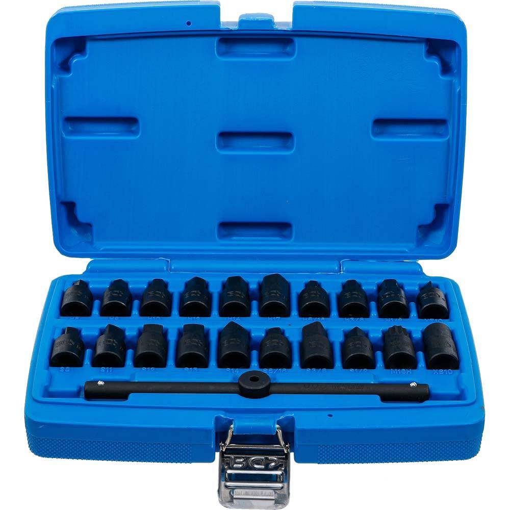 Ölwannen-Spezialeinsatz-Set - 3/8" - 21-teilig