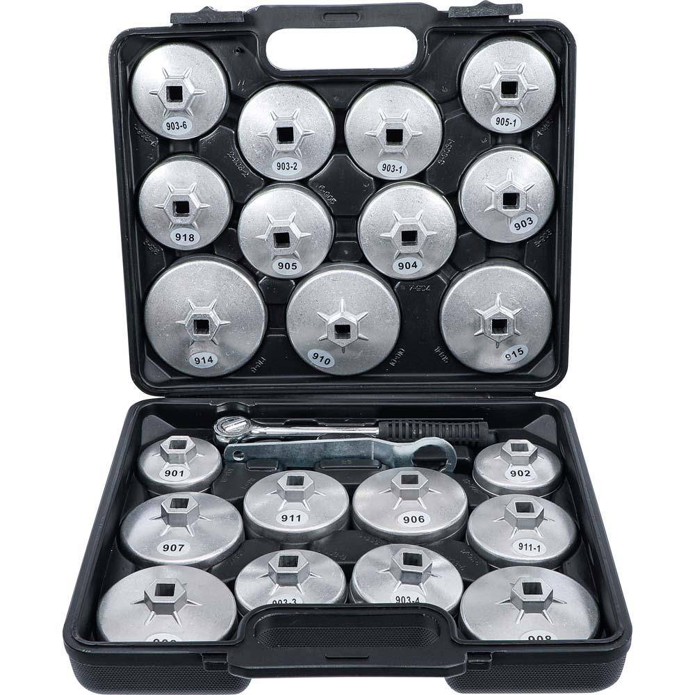 Ölfilterkappen-Satz - Aluminium-Druckguss - 23-teilig