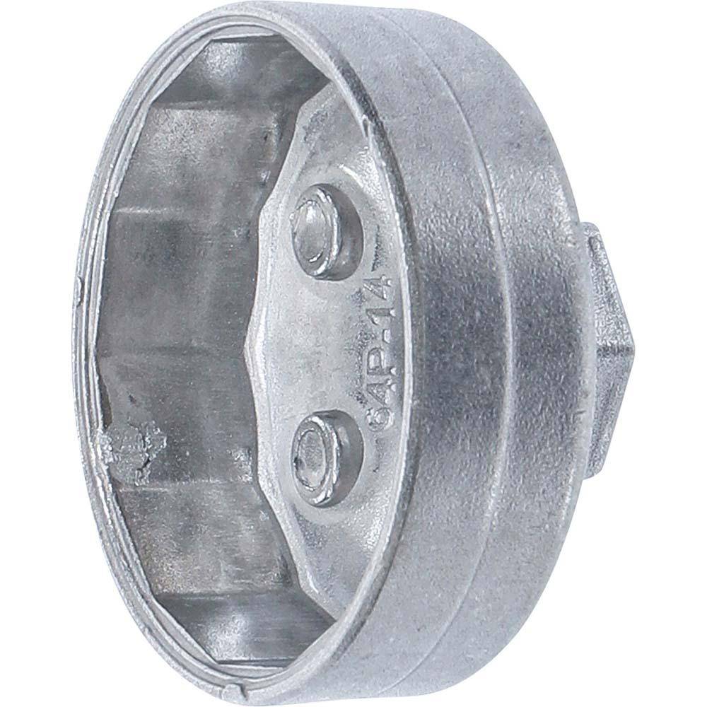Ölfilterkappe aus Aluminium-Druckguss 65 mm x 14 -kant