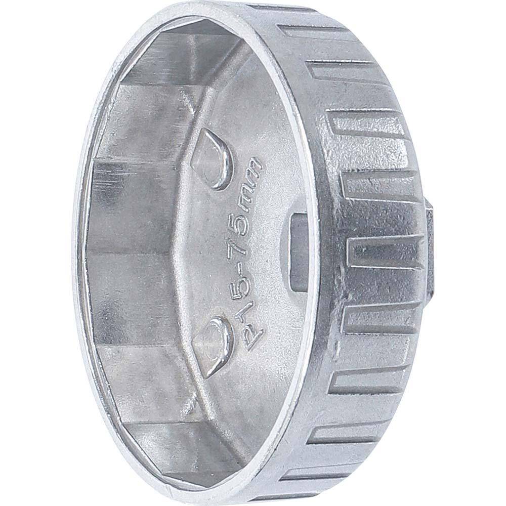 Ölfilterkappe aus Aluminium-Druckguss 75 mm x 15 -kant