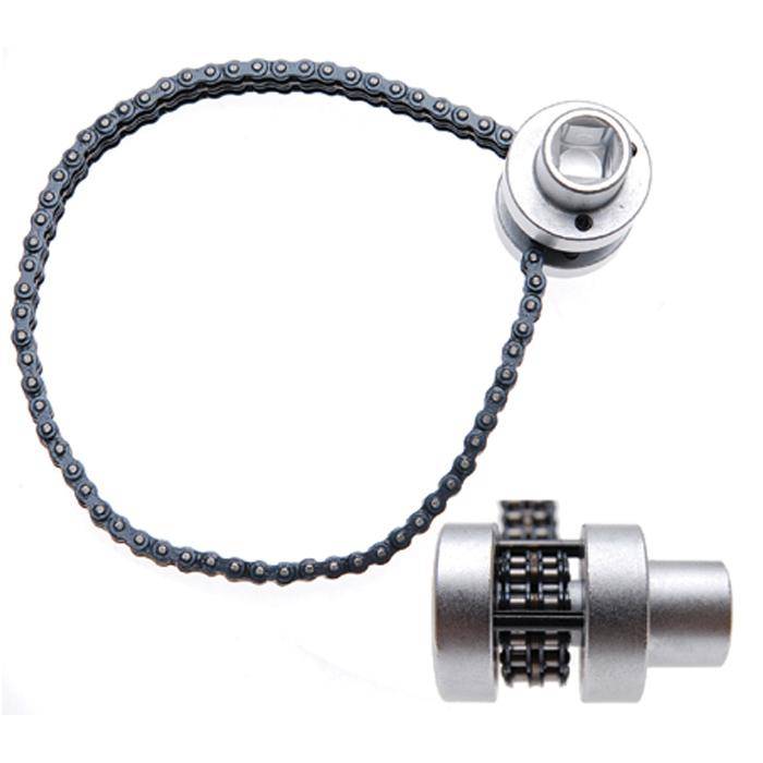 Ölfilter-Kettenschlüssel für Ölfilter von 60 mm bis 115 mm - Profi-Ausführung - 1/2"