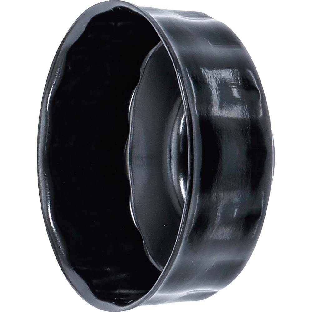 Ölfilterkappe - Größe 74 bis 76 mm x 15-Kant - 10 mm (3/8") 4-kant Antrieb - passend für Ford, Opel, VW, Audi, Mercedes