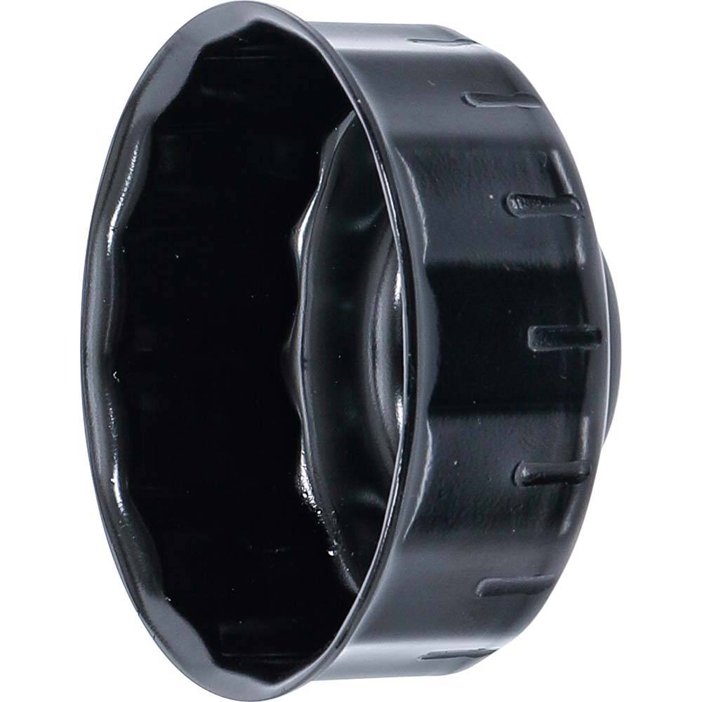 Ölfilterkappe - Größe 75 bis 77 mm x 15-Kant - 10 mm (3/8") 4-kant Antrieb - passend für VW, Audi, Isuzu, Mercedes