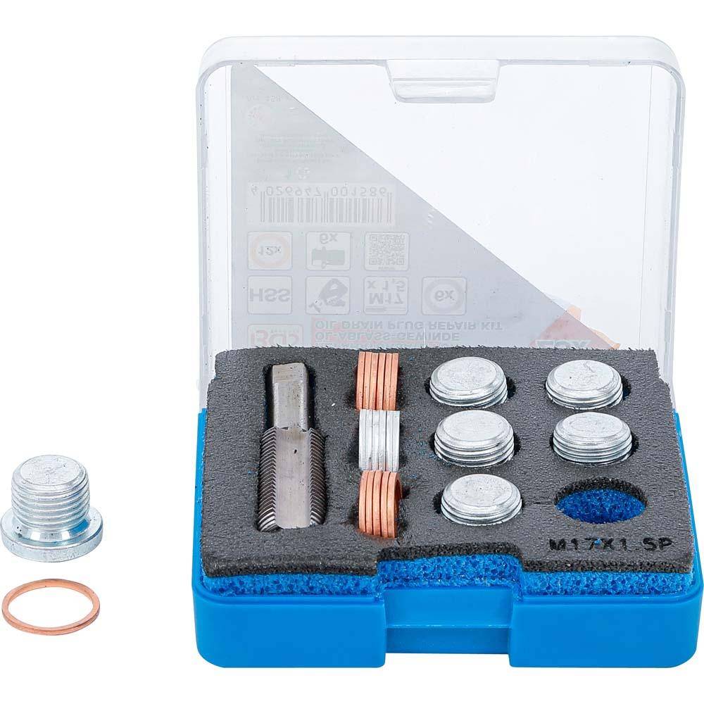 Reparatur-Set - 13-tlg für Öl-Ablassgewinde M17 x 1.5
