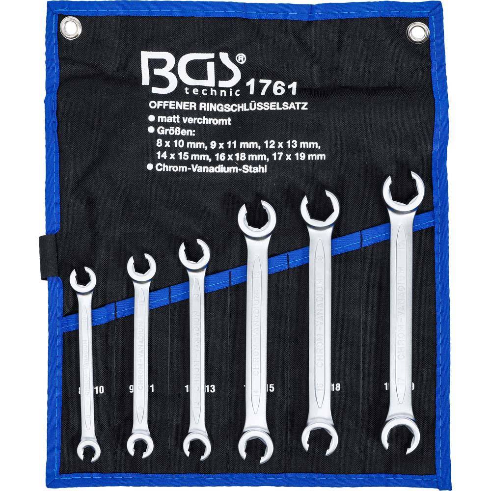 Offener Ringschlüssel- Satz - 6-tlg. - 8x10 bis 17x19 mm