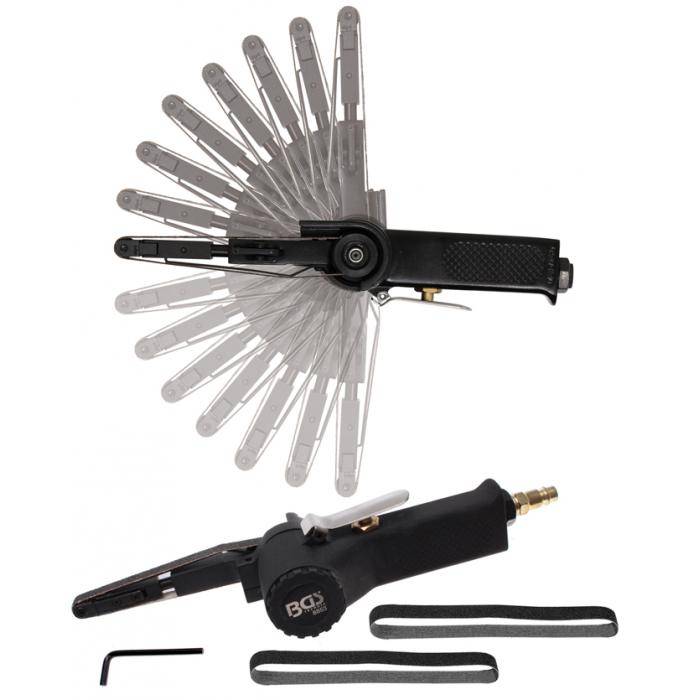 Druckluft-Bandschleifer - für 10 mm Schleifbänder - Arbeitsdruck 6,3 bar