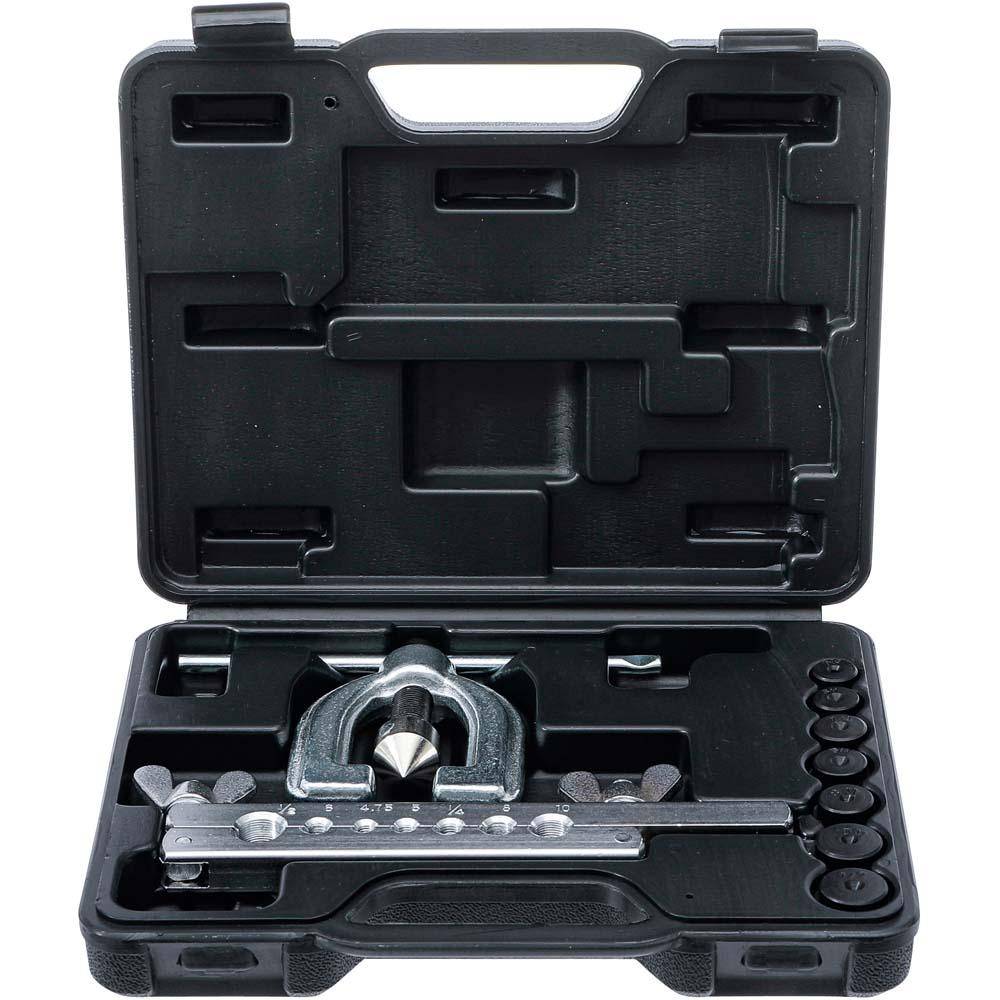 Doppel-Bördelgerät mit fünf Druckstücken 4,75 - 10 mm