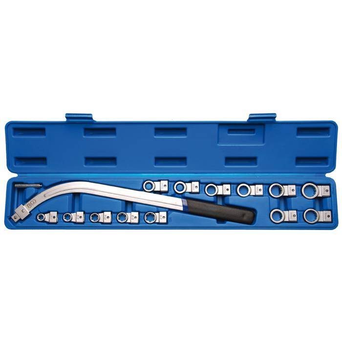 Spannrollen-Schlüssel-Satz - E-Profil - SW- E10-E18 und 12-kant SW-12 mm-19 mm