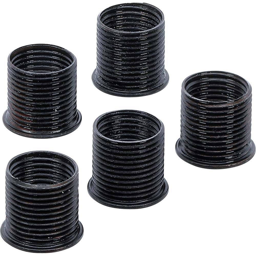 Ersatz Gewindehülsen - Gewinde M14 x 1,25 - Länge 16 mm - Werkstoff schwarz brüniert - 5-tlg.