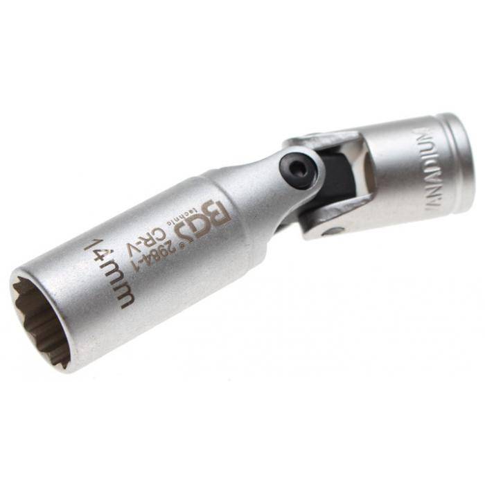 Zündkerzen Gelenk-Einsatz - Antrieb 10 mm (3/8") - Größe 14 mm