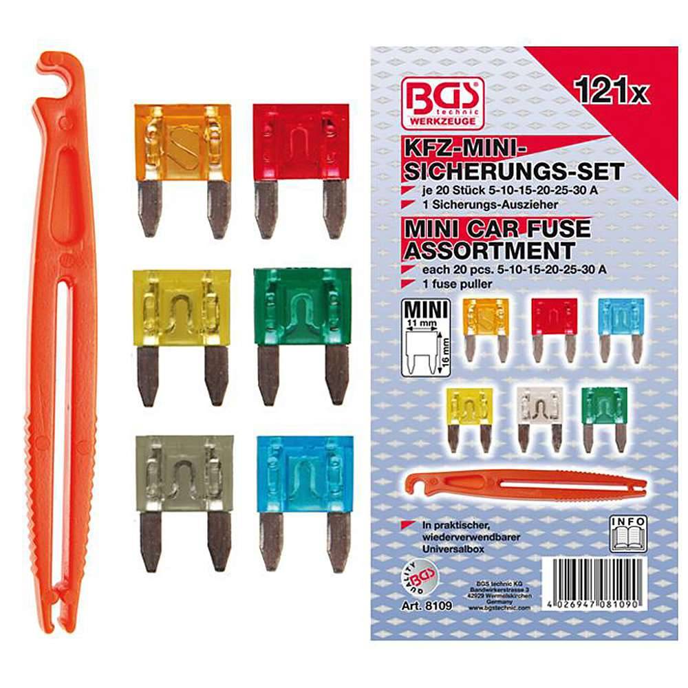 KFZ-Sicherungs-Set - 5 bis 30 Ampere - 121-tlg.