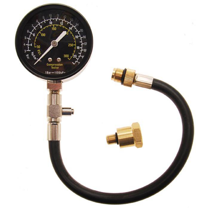Kompressionstester - M12 und M14 - 300 mm Prüfschlauch - 0 bis 21 Bar
