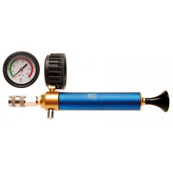 Druckpumpe - mit Druckmanometer-Skala von 0 bis 2,5 bar