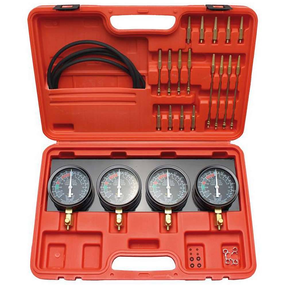 Vergaser Synchrontester Satz - geeignet für PKW und Motorräder - 25-tlg.