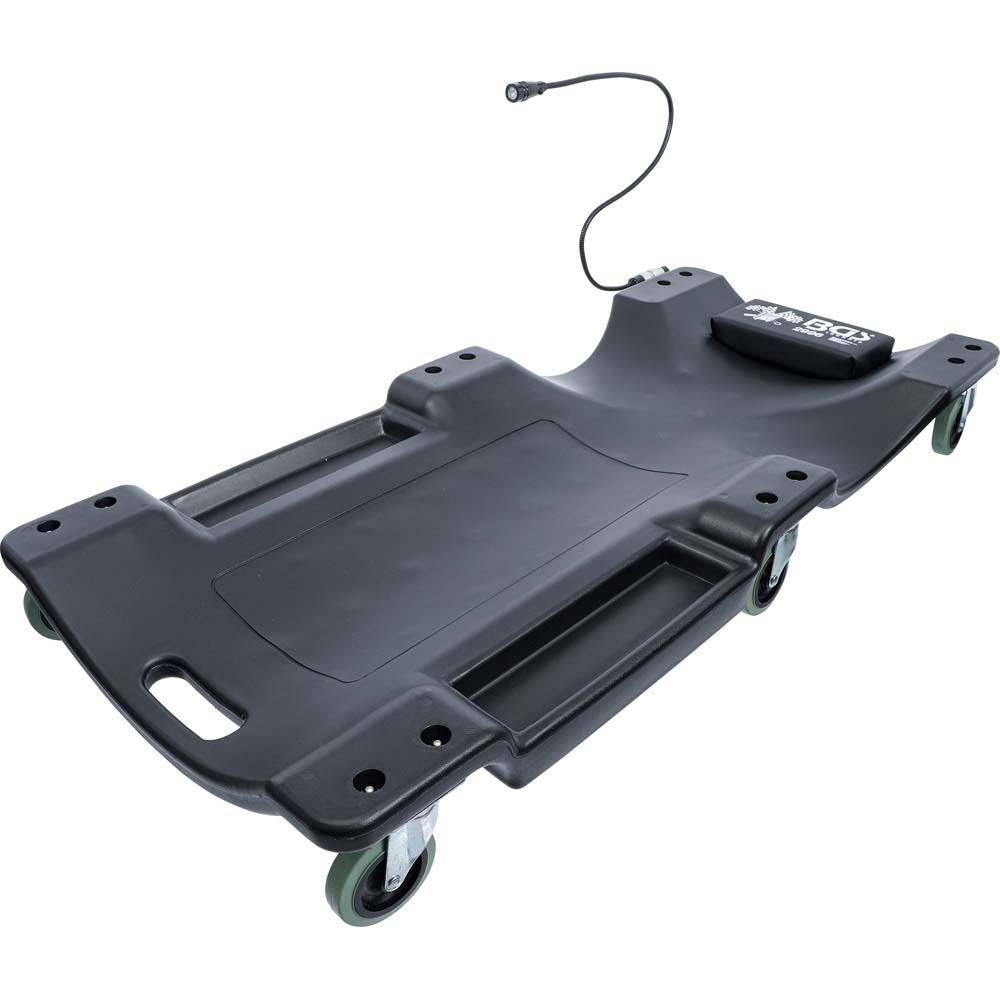 Werkstatt-Rollbrett - 103x50x10 cm - mit Arbeitslampe