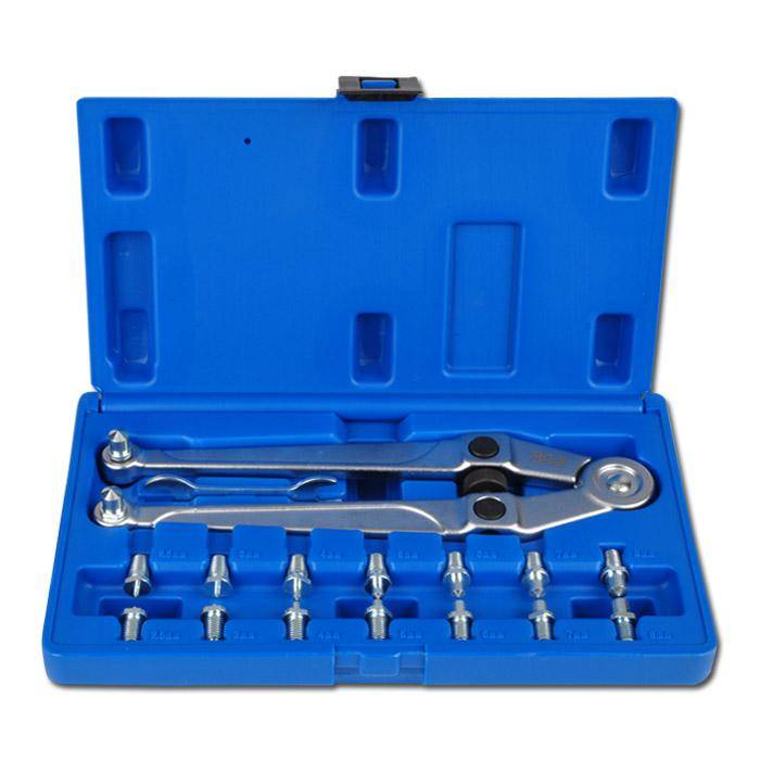 Stirnlochschlüssel verstellbar - Länge 245 mm - 8 Zapfengrößen