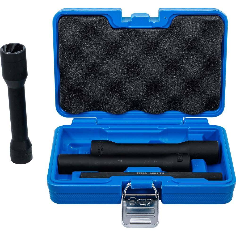 Spezial-Steckschlüsseleinsätze - extra lang - 4-teilig - 1/2"