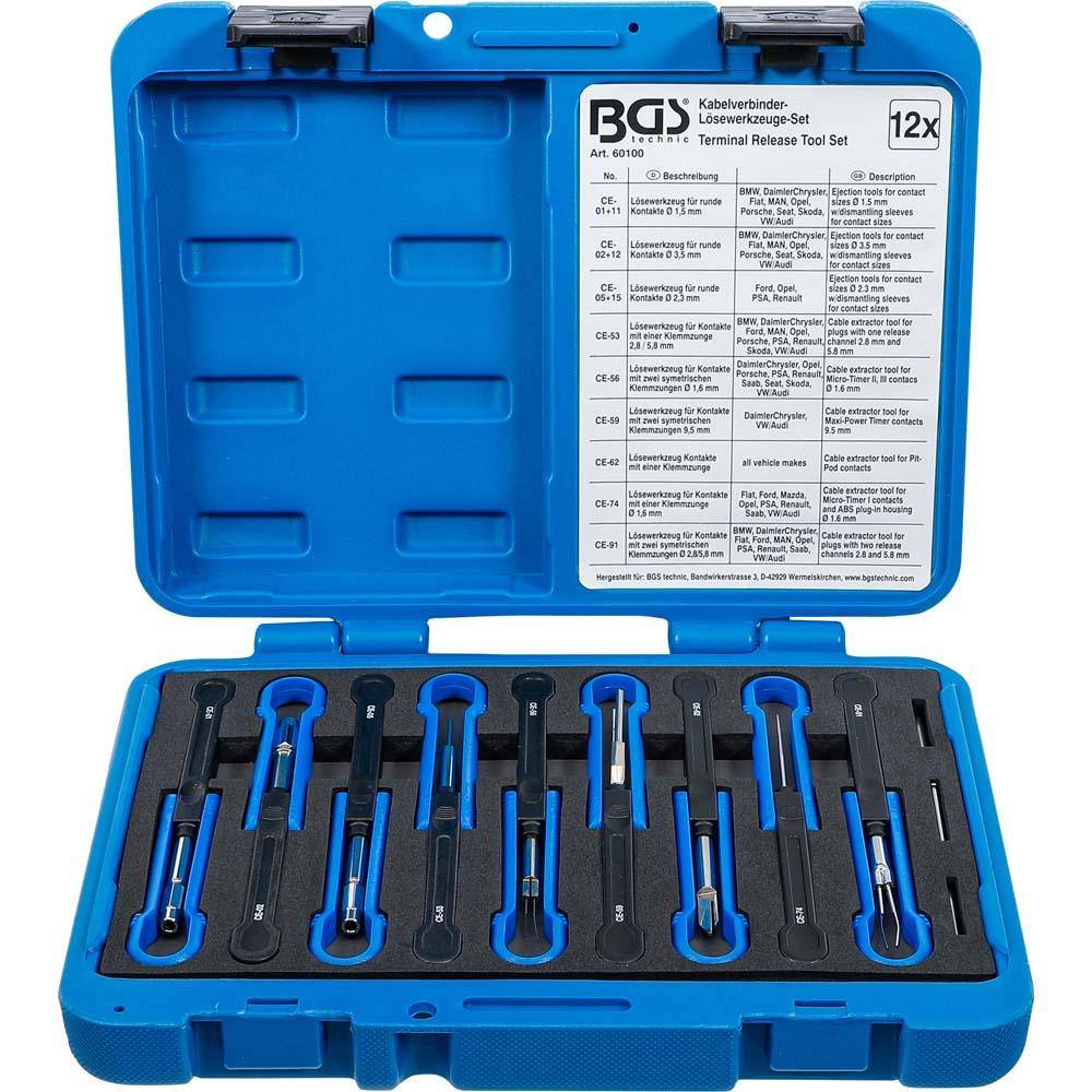 Universalkabelverbinder-Lösewerkzeuge-Set 12-teilig von "BGS"