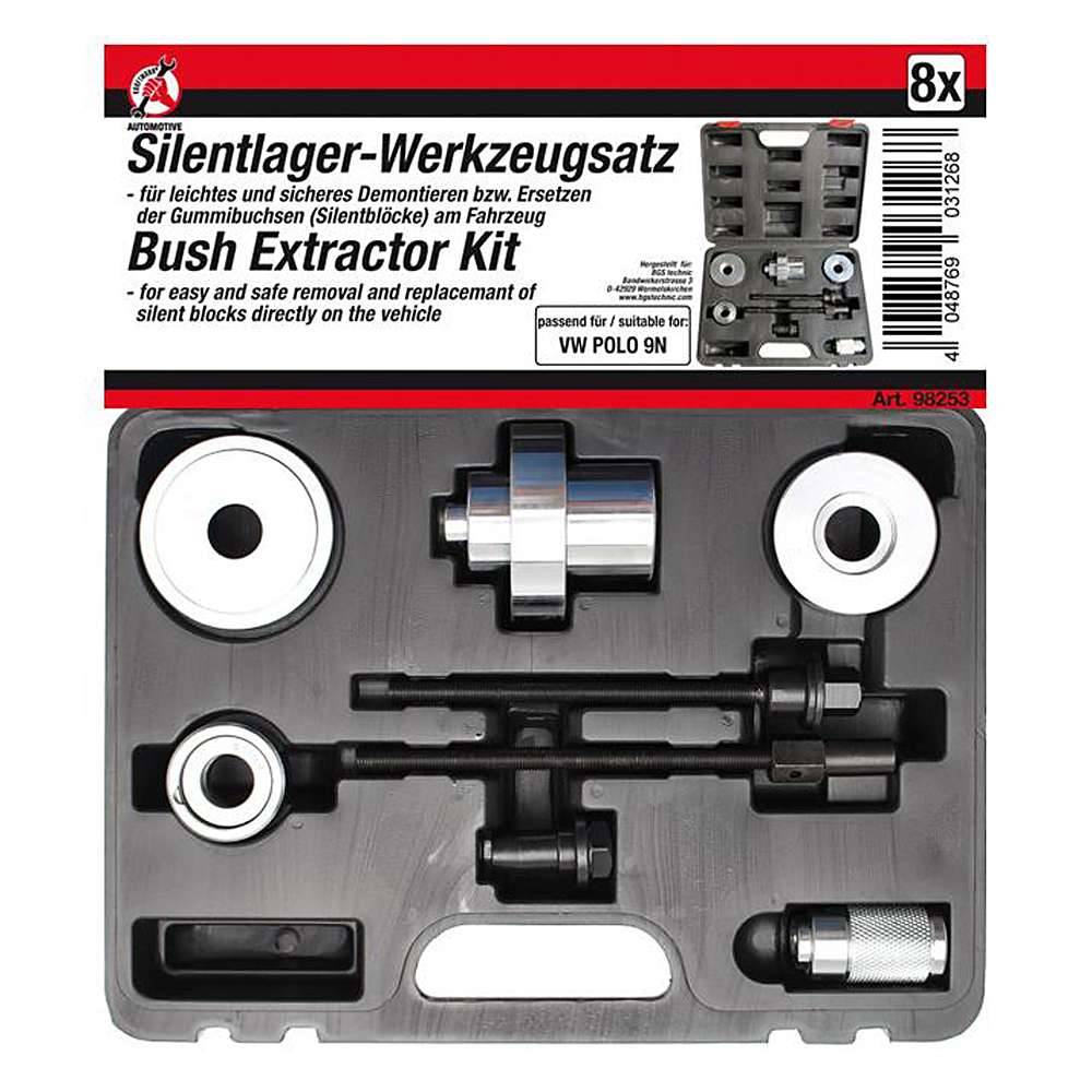 Silentlager-Werkzeug-Satz - VW Polo 9N - Carbon Stahl